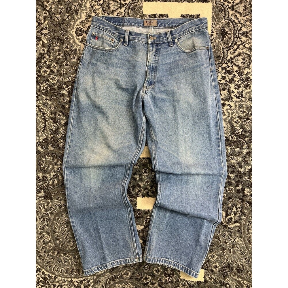 Men’s Izod Denim Relaxed Fit Jeans Size 36x30 Blue